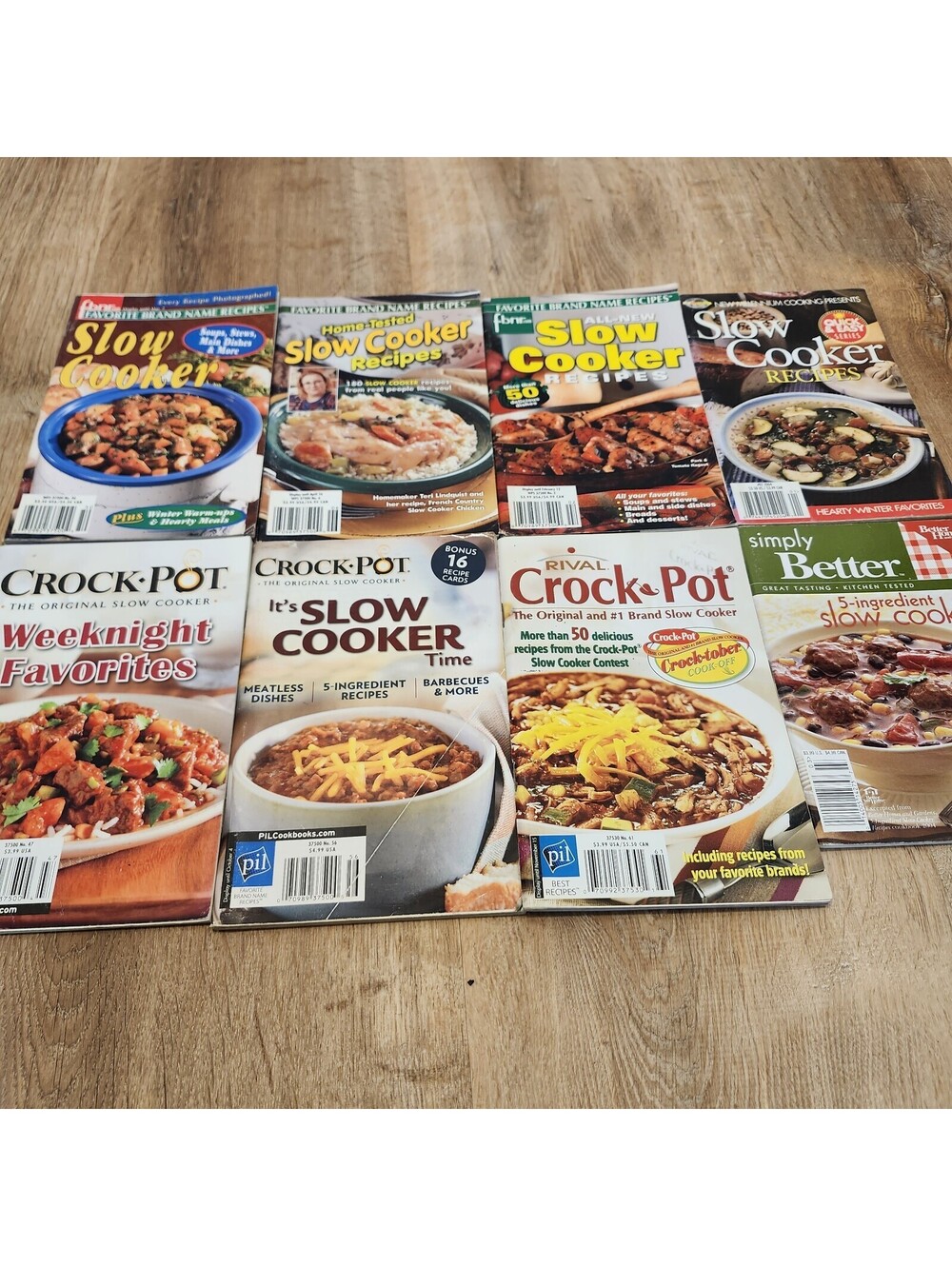 (8) Vtg Crockpot Slow Cooker Recipe Cookbook Booklet Winter Hearty Meals Easy